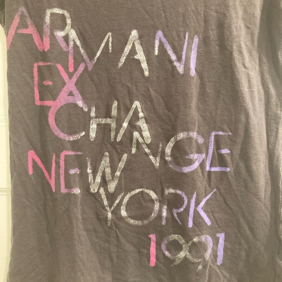 Armani Exchange gray tee - Picture 4 of 4